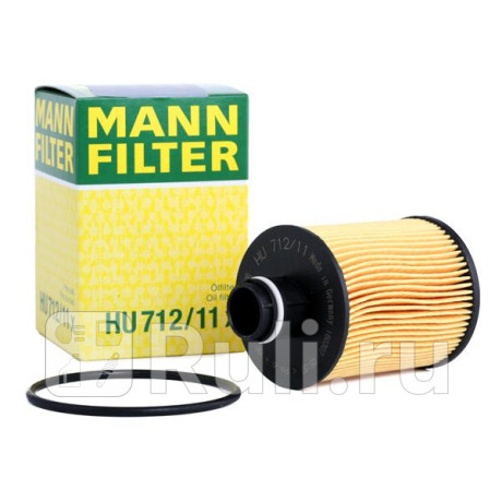 HU 712/11 X - Фильтр масляный (MANN-FILTER) Fiat Grande Punto (2005-2011) для Fiat Grande Punto (2005-2011), MANN-FILTER, HU 712/11 X