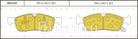 Колодки тормозные дисковые передние mercedes x166 w166 11- jeep grand cherokee 09- BLITZ BB0444P  для Разные, BLITZ, BB0444P