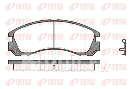 0354.22 - Колодки тормозные дисковые передние (REMSA) Mitsubishi Outlander (2012-2015) для Mitsubishi Outlander 3 (2012-2015), REMSA, 0354.22
