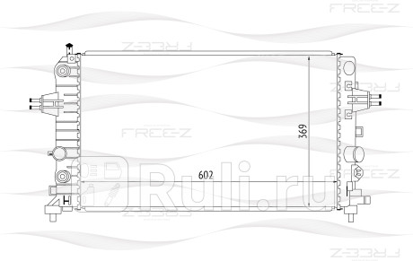Радиатор охлаждения opel astra zafira 05- FREE-Z KK0163  для Разные, FREE-Z, KK0163