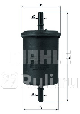 KL416/1 - Фильтр топливный (KNECHT) Citroen C4 Picasso (2013-2019) для Citroen C4 Picasso (2013-2019), KNECHT, KL416/1